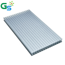 Smoked Plastic Hollow Roof Sheet 12Mm Multiwall Polycarbonate Sheet For Front Door Canopy Shade